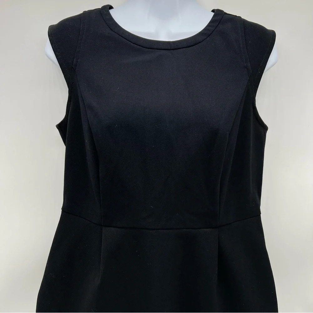 LOFT Black Sleeveless  Sheath Mini Dress-Size 6P - Picture 2 of 8